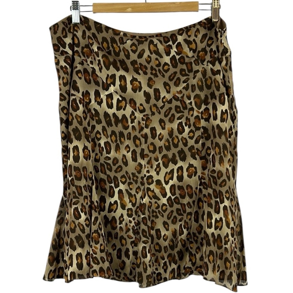 Emanuel Ungaro Leopard Print Skirt - Brown and Black